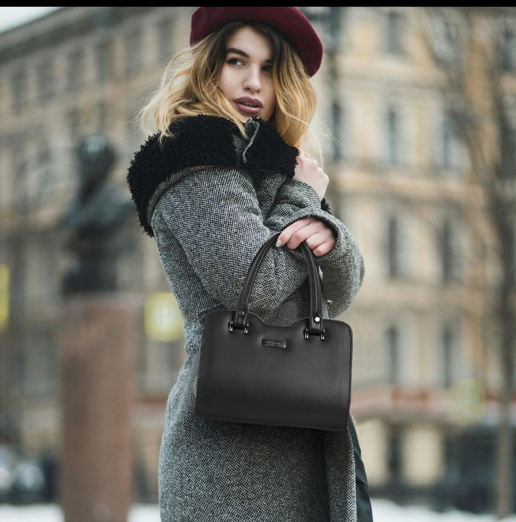 EliteForm Structured Handbag – Classic Black