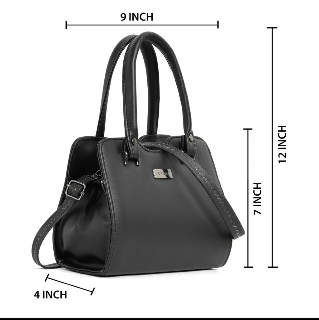 EliteForm Structured Handbag – Classic Black